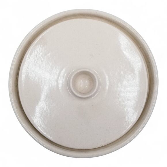 MARSHALL POTTERY Blue Stripe E.J. HUMPHRIES Tortilla WrMr w/Lid Marshall TX RARE - Picture 4 of 8